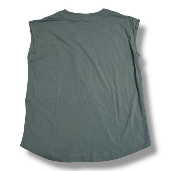 Athleta Tee Size Medium Gray High Low Hem - Picture 2 of 4